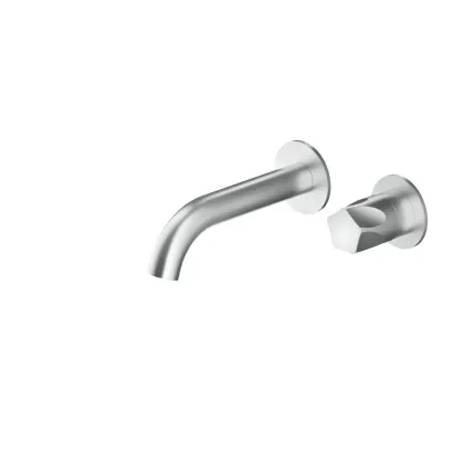 Zdjęcie Elitarne akcesorium dla wyposażenia łazienki - ścienna bateria jednouchwytowa i wylewka