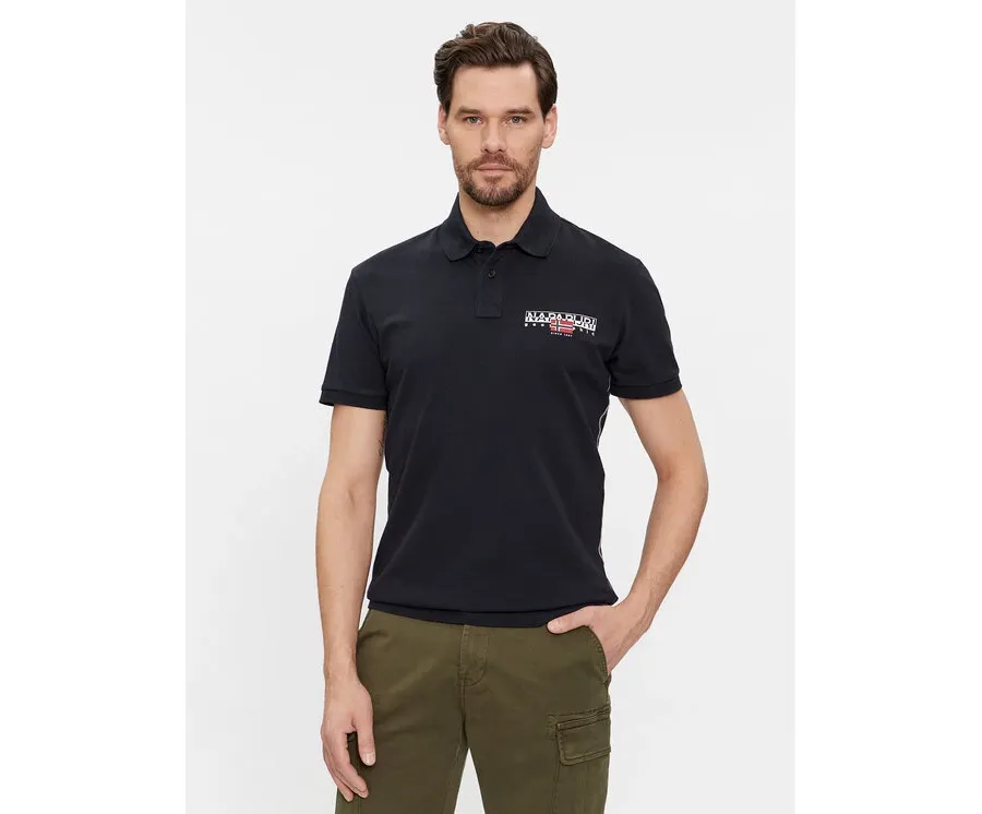 obrazek 1 Napapijri Polo E-Aylmer NP0A4HTN Czarny Regular Fit
