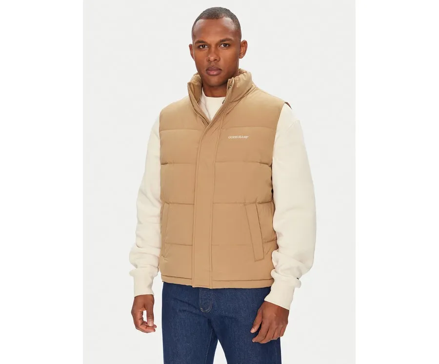 obrazek 1 Guess Jeans Bezrękawnik M4BN47 WGII2 Beżowy Regular Fit