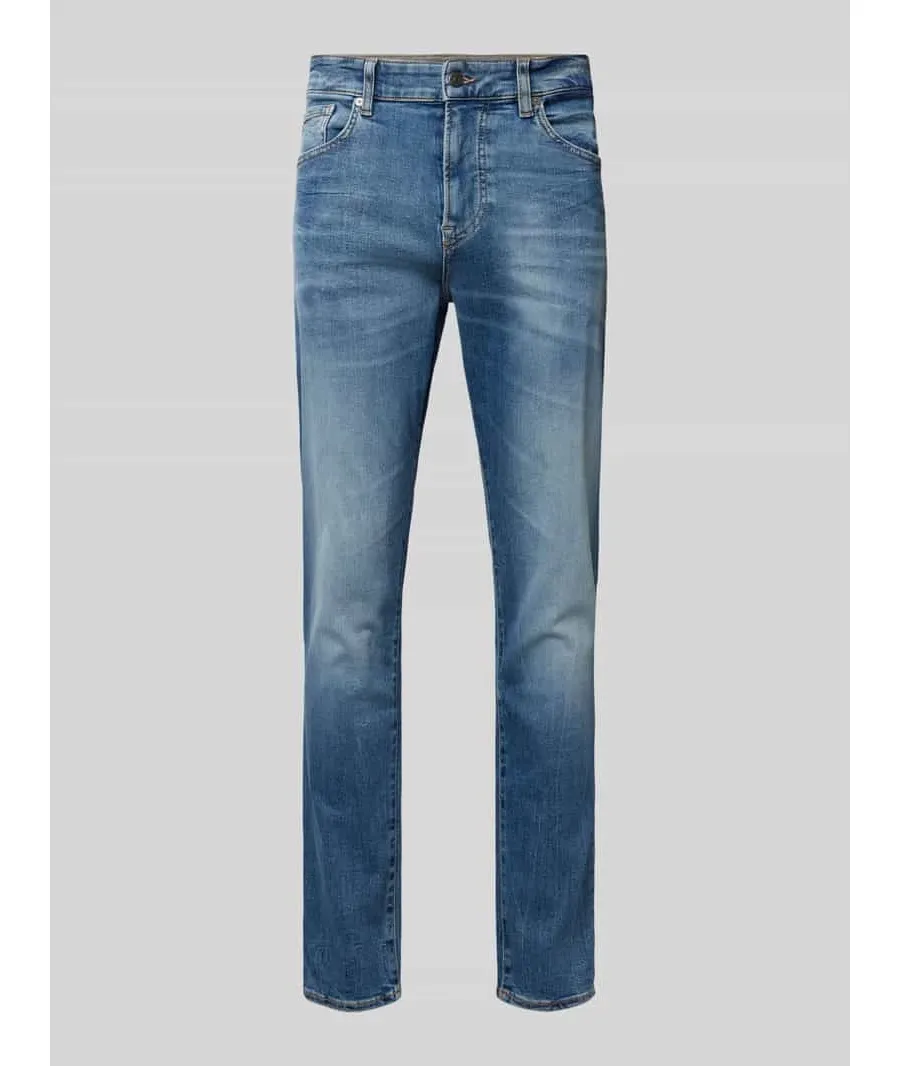 obrazek 1 Jeansy o kroju tapered fit z 5 kieszeniami model ‘ONYX’