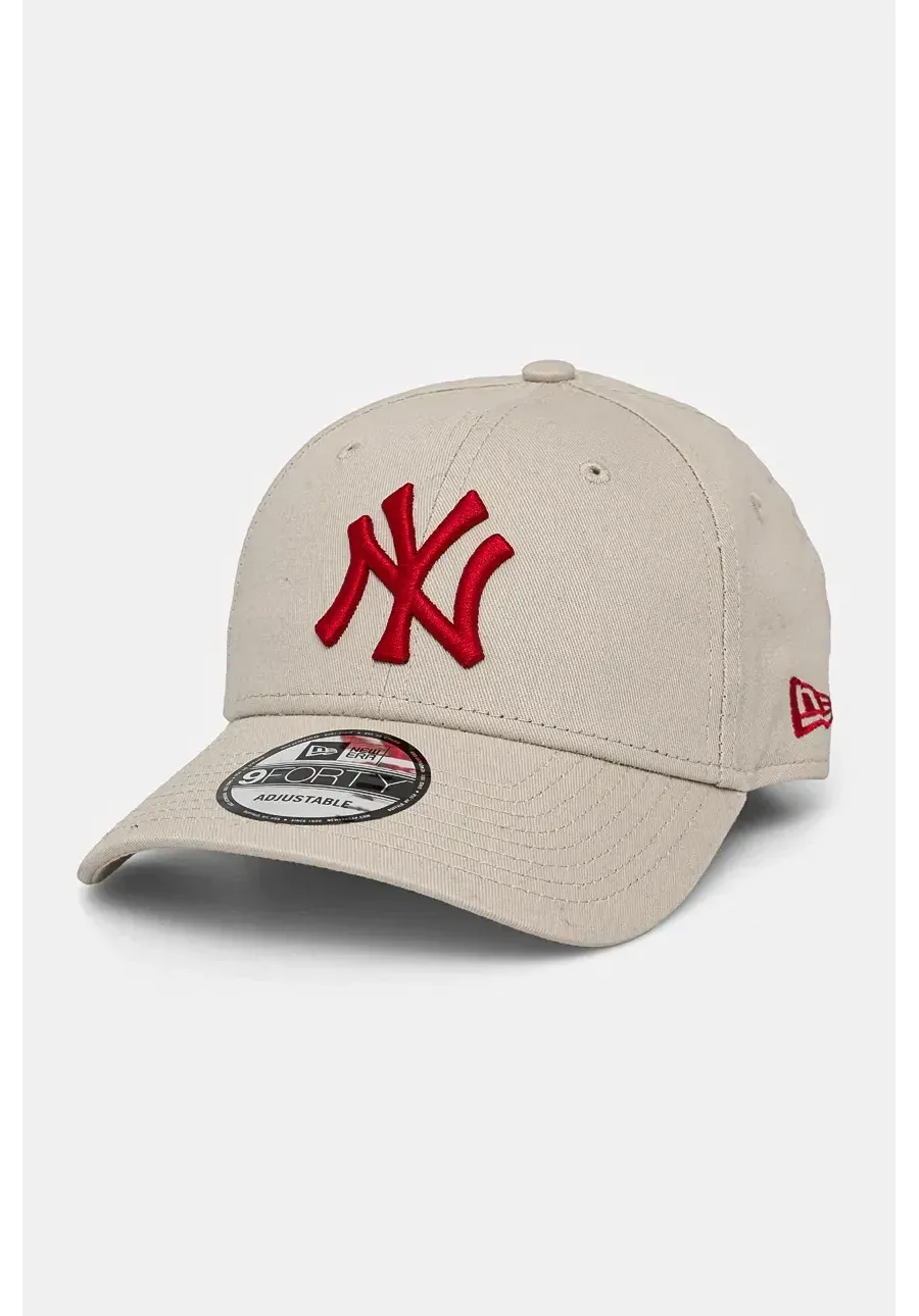 obrazek 1 New Era czapka z daszkiem bawełniana kolor beżowy z aplikacją 60240312