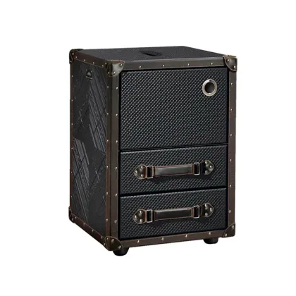 Picture TRAVELER leather bathroom cabinet for original bathrooms - Collecion Alexandra