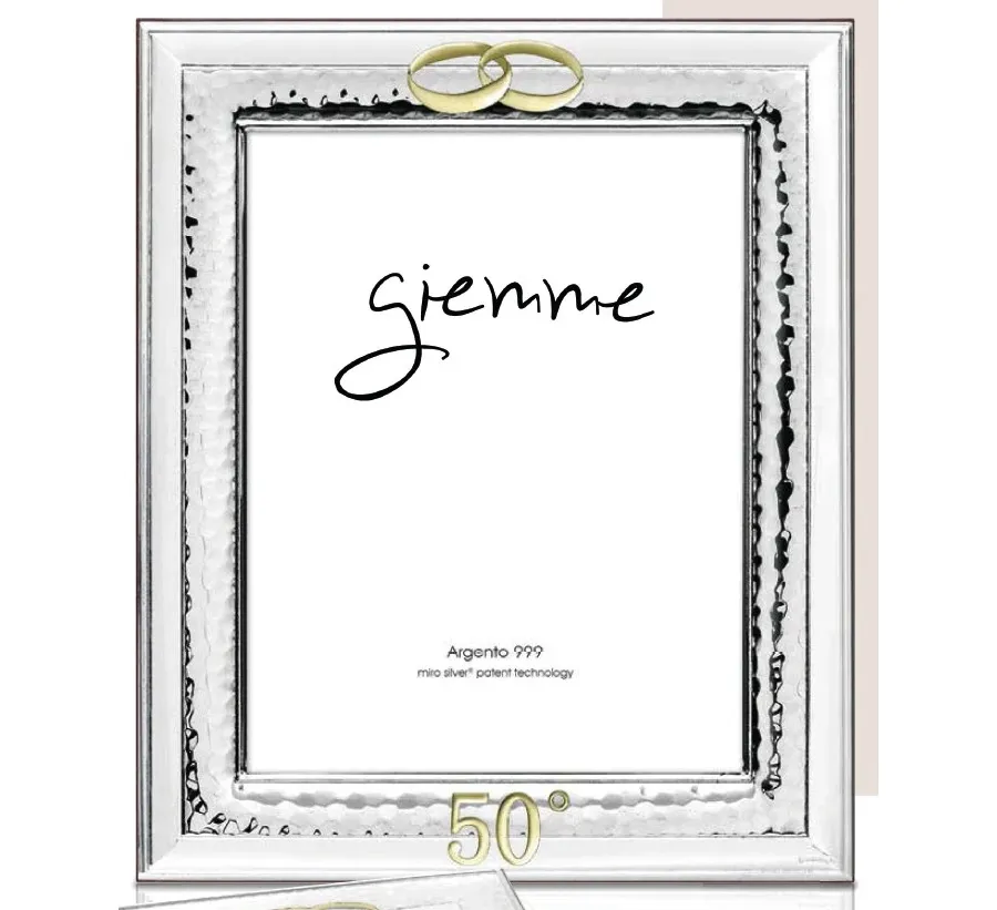 obrazek 1 Stylowa srebrna ramka na zdjęcia 20х25 cm na 50 rocznicę ślubu
