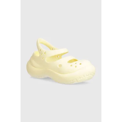 Zdjęcie Crocs sandały Phaedra damskie kolor beżowy na platformie 209560
