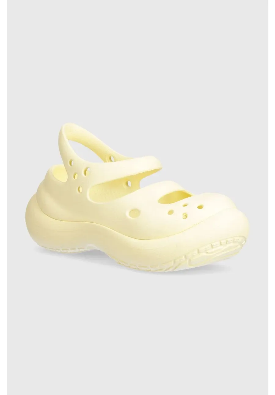 obrazek 1 Crocs sandały Phaedra damskie kolor beżowy na platformie 209560