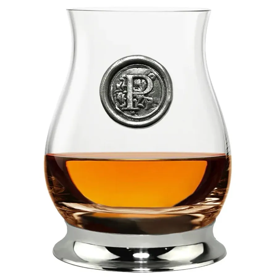 obrazek 5 Szklanka do whisky z dowolną literą alfabetu na prezent
