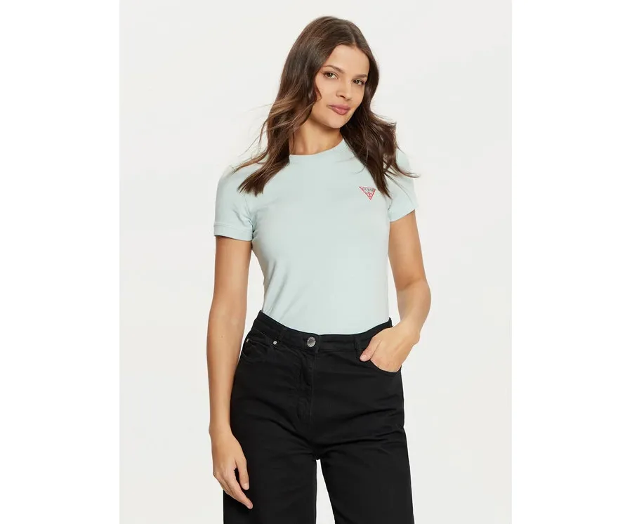 obrazek 1 Guess T-Shirt W2YI44 J1314 Zielony Slim Fit