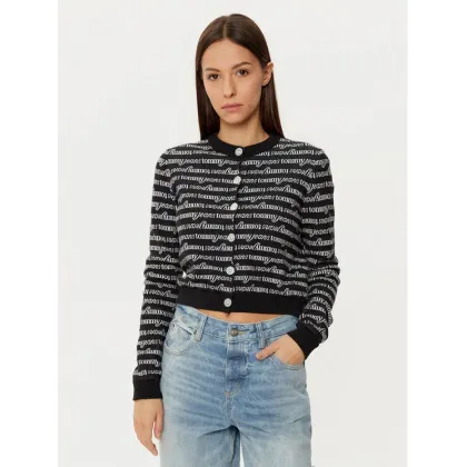 Zdjęcie Tommy Jeans Kardigan DW0DW19340 Czarny Slim Fit