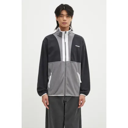 Zdjęcie Columbia bluza polarowa Backbowl II Full Zip Fleece kolor szary wzorzysta 2090851