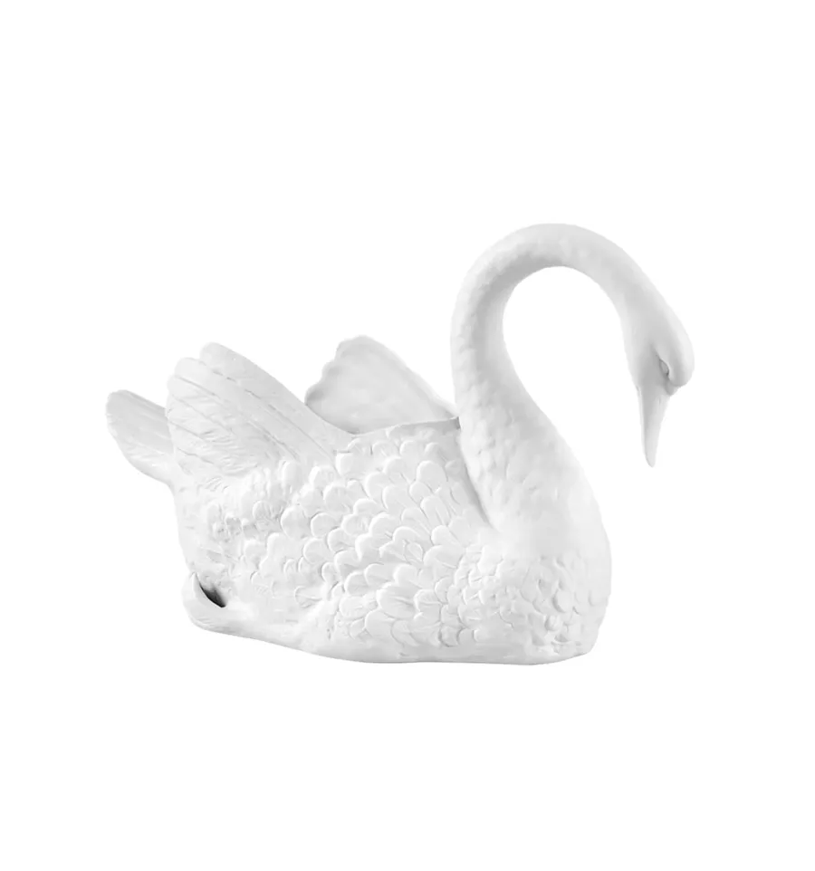 obrazek 2 Wysokiej jakości figurka łabędzia z porcelany