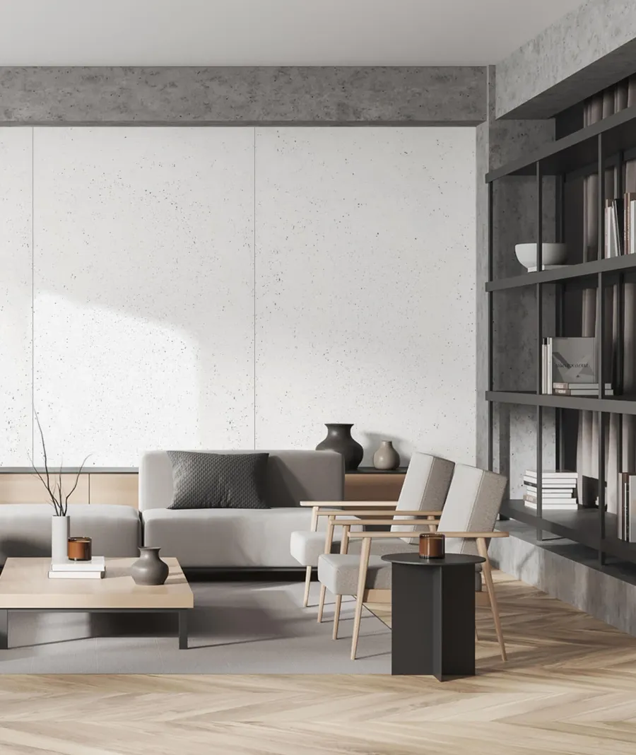 obrazek 1 60x60 cm LS - (biały) - płyta z betonu architektonicznego GRC