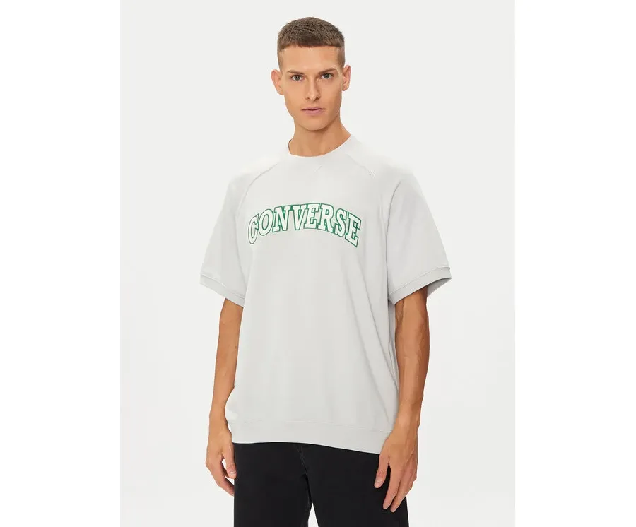 obrazek 1 Converse T-Shirt M Retro Chuck Ss Crew 10026428-A03 Biały Regular Fit