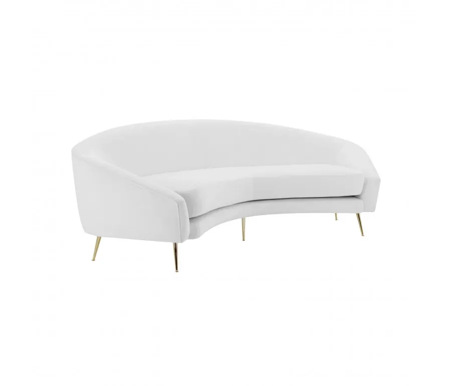 obrazek 3 Biała elegancka sofa 5-osobowa w oryginalnym kształcie - Sevensedie