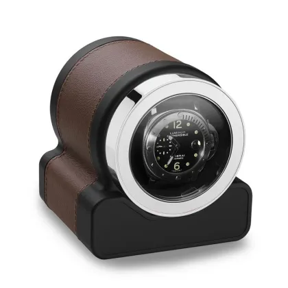 Zdjęcie Wyjątkowy rotomat skórzany na jeden zegarek jako upominek dla miłośnika zegarków