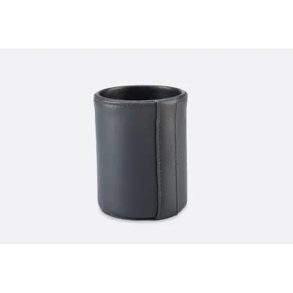 Picture A unique gray leather pen holder - for the office