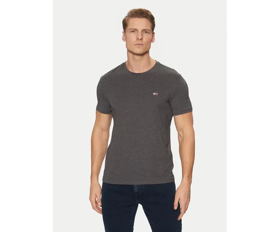 obrazek 1 Tommy Jeans T-Shirt Jaspe DM0DM20363 Szary Slim Fit