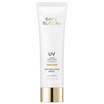 Zdjęcie Missha Safe Block RX Cover Tone Up Sun Foundation Free SPF50+ PA++++ 50 ml