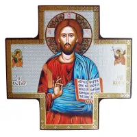 Zdjęcie Elegancka Ikona Chrystus Pantokrator 15x15 cm