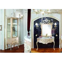 Zdjęcie Osobliwy mebel do łazienki w stylu barokowym od włoskiej marki - 128x85x58 cm