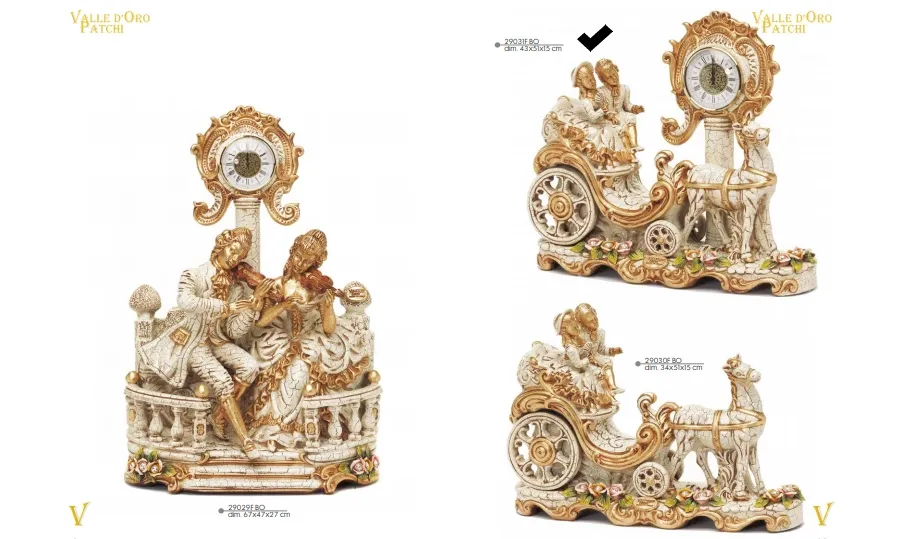 obrazek 1 Szkocka kareta z zegarem z kwiatami Swarovskiego - Valle d'oro Patchi