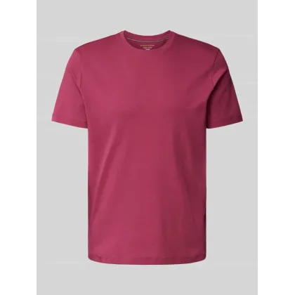 Zdjęcie T-shirt z prążkowanym okrągłym dekoltem