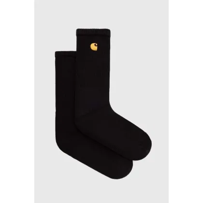 Zdjęcie Carhartt WIP skarpetki Chase Socks kolor czarny I029421-MISTY.THIS