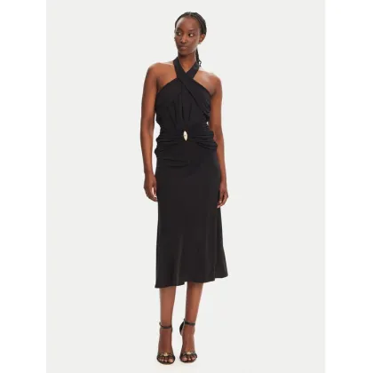 Zdjęcie Elisabetta Franchi Sukienka koktajlowa AB-719-52E2-V560 Czarny Regular Fit