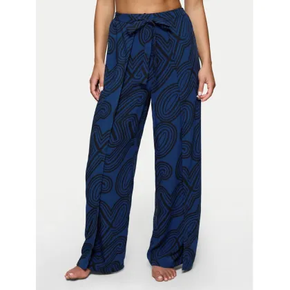 Zdjęcie Triumph Spodnie materiałowe Beach MyWear 10222189 Granatowy Wide Leg