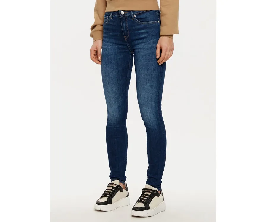obrazek 1 Tommy Hilfiger Jeansy WW0WW45010 Granatowy Slim Fit