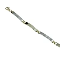 Picture Men's Italian bracelet with laser finishing