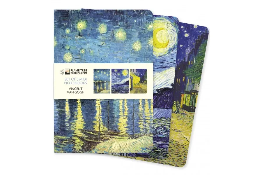 obrazek 1 Stylowa kolekcja midi notatników Vincent van Gogha - Flame Tree Studio