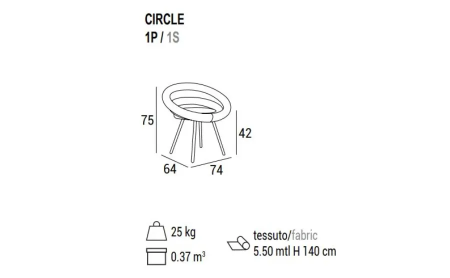 obrazek 4 Niezwykły fotel Circle w stylu nowoczesnym