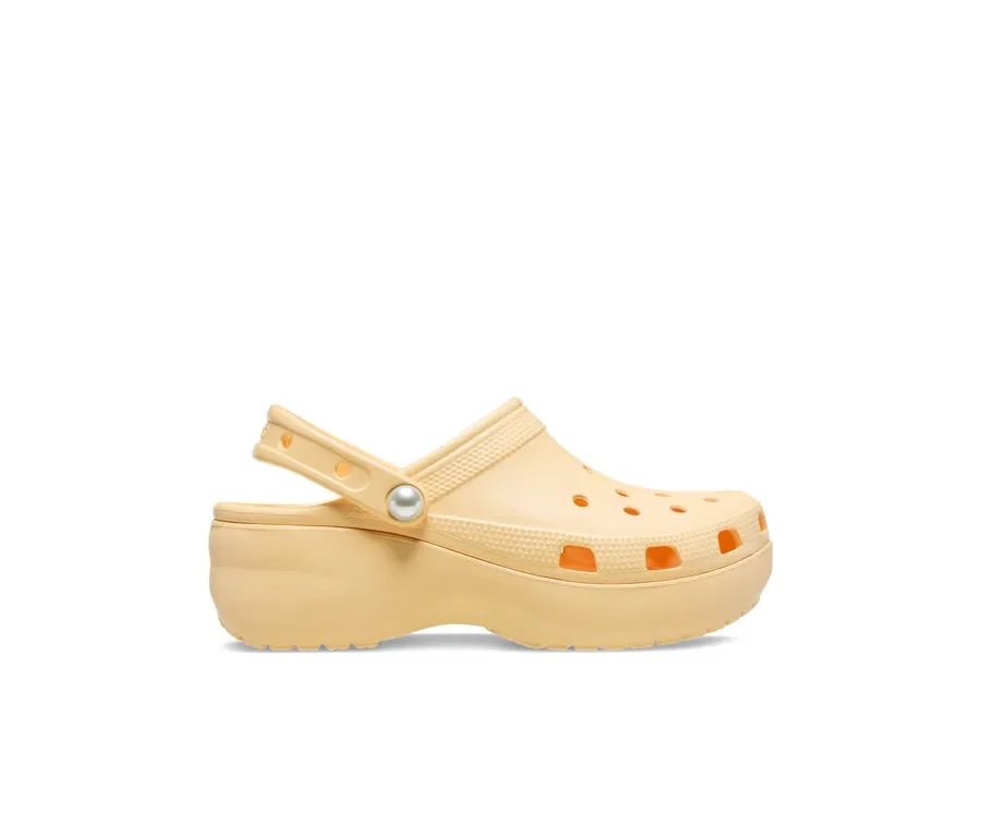 obrazek 1 Crocs Klapki Classic Platform Pearl Clog 211231 Złoty