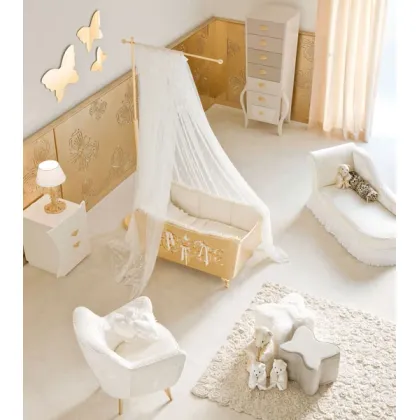 Zdjęcie Luksusowy zestaw mebli do pokoju niemowlaka - Halley