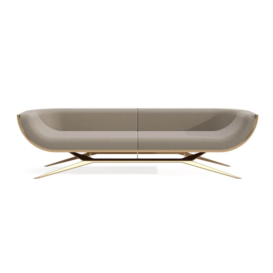 obrazek 1 Luksusowa trzyosobowa sofa z drewna żelaznego