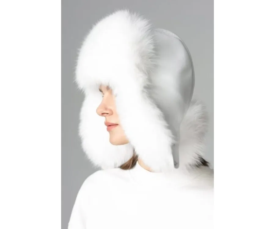 obrazek 2 Czapka z owczej skóry i futra lisa polarnego