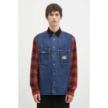 Zdjęcie Human Made koszula Scout Shirt męska kolor niebieski relaxed HM28SH015