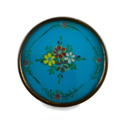 Picture Antique round candy box, 19th century