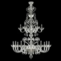 Zdjęcie Atrakcyjna szklana lampa sufitowa - szkło murano prosto z Włoch