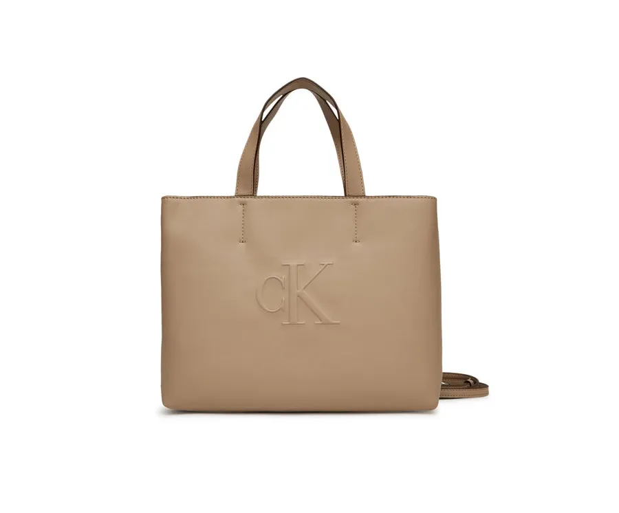 obrazek 1 Calvin Klein Jeans Torebka Sculpted Mini Ew Tote LV04K3111G Beżowy