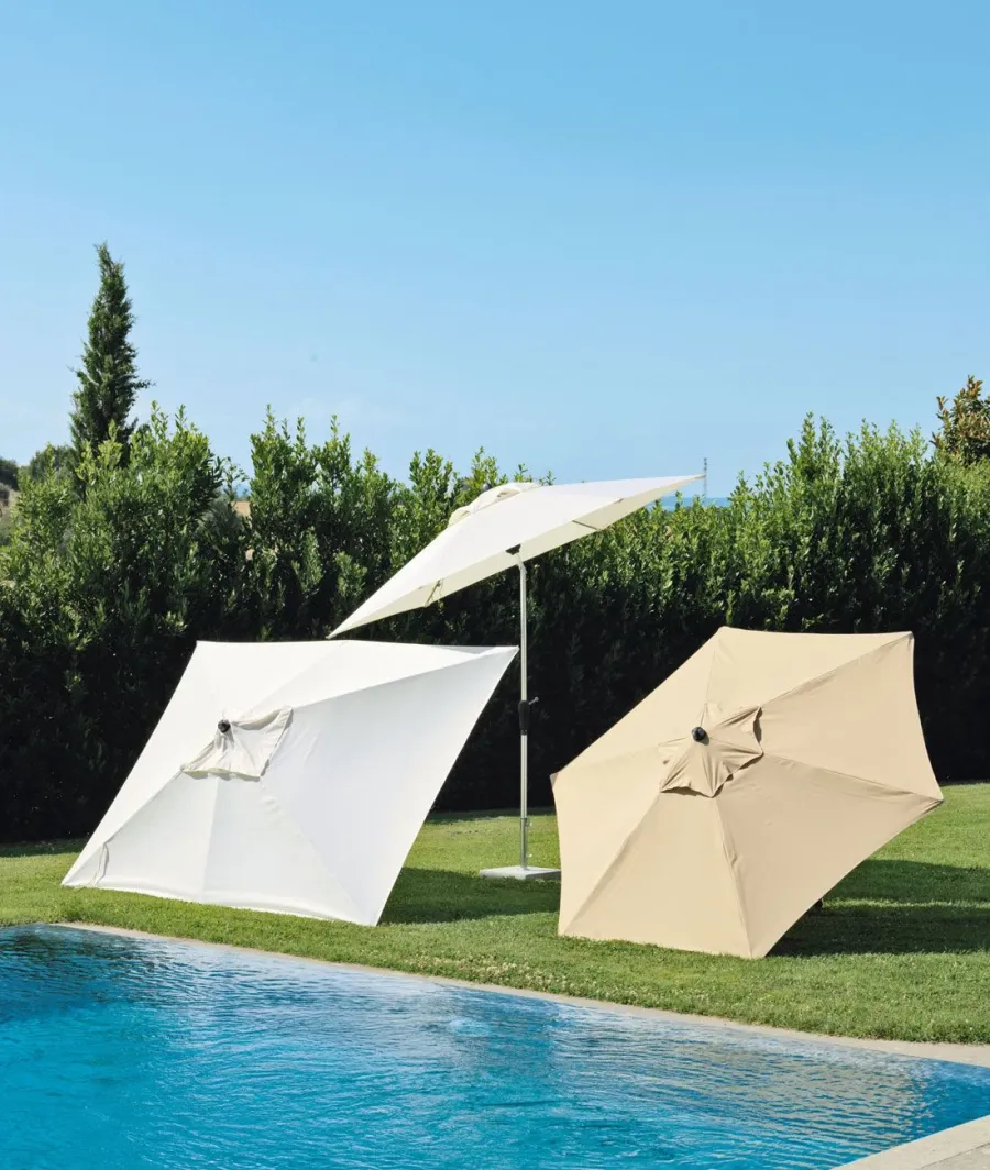 obrazek 2 Wyjątkowy prostokątny parasol Lipari 300×200 cm w kolorze liny