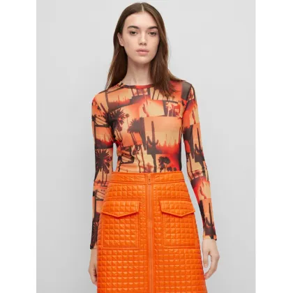 Zdjęcie Hugo Bluzka 50489194 Kolorowy Slim Fit HUGO