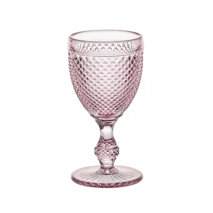 Zdjęcie Zestaw czterech różowych kieliszków do alkoholu Cordial ze współczesnym unikatowym kształtem - Vista Alegre