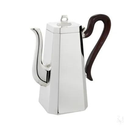 Zdjęcie Ekskluzywny srebrny imbryk do kawy o oryginalnym kształcie – Zaramella Argenti