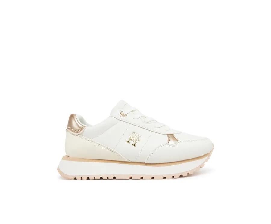 obrazek 1 Tommy Hilfiger Sneakersy Low Cut Lace-Up Sneaker T3A9-33759-1355 S Écru