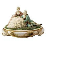 Picture Porcelain figurine of a woman and man