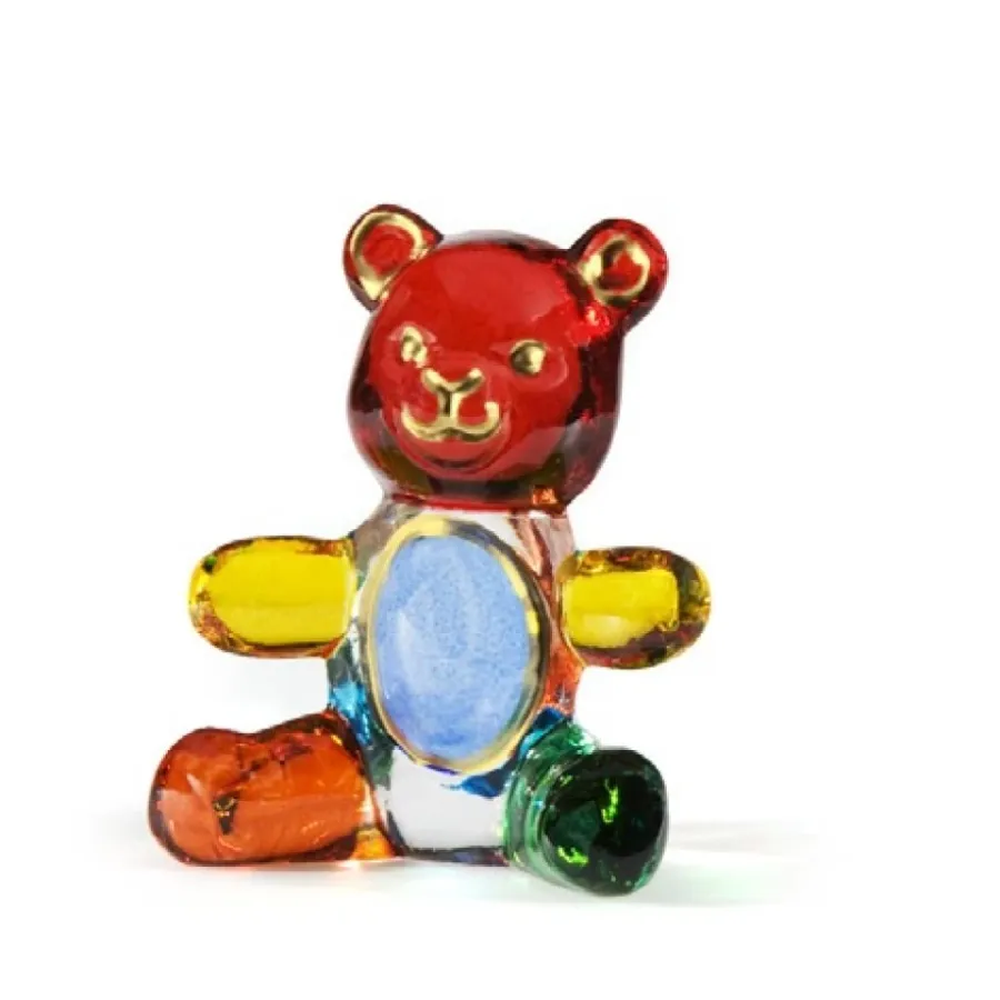 obrazek 1 Kolorowa figurka misia ze szkła murano