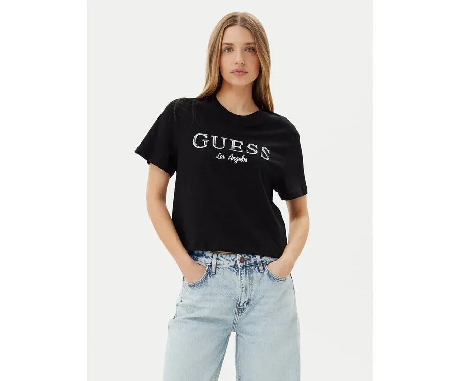 obrazek 1 Guess T-Shirt V5GI09 K9RM1 Czarny Regular Fit