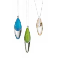 Picture Stylish lamp-light point with a gold drop made of Murano glass - Il Paralume Marina