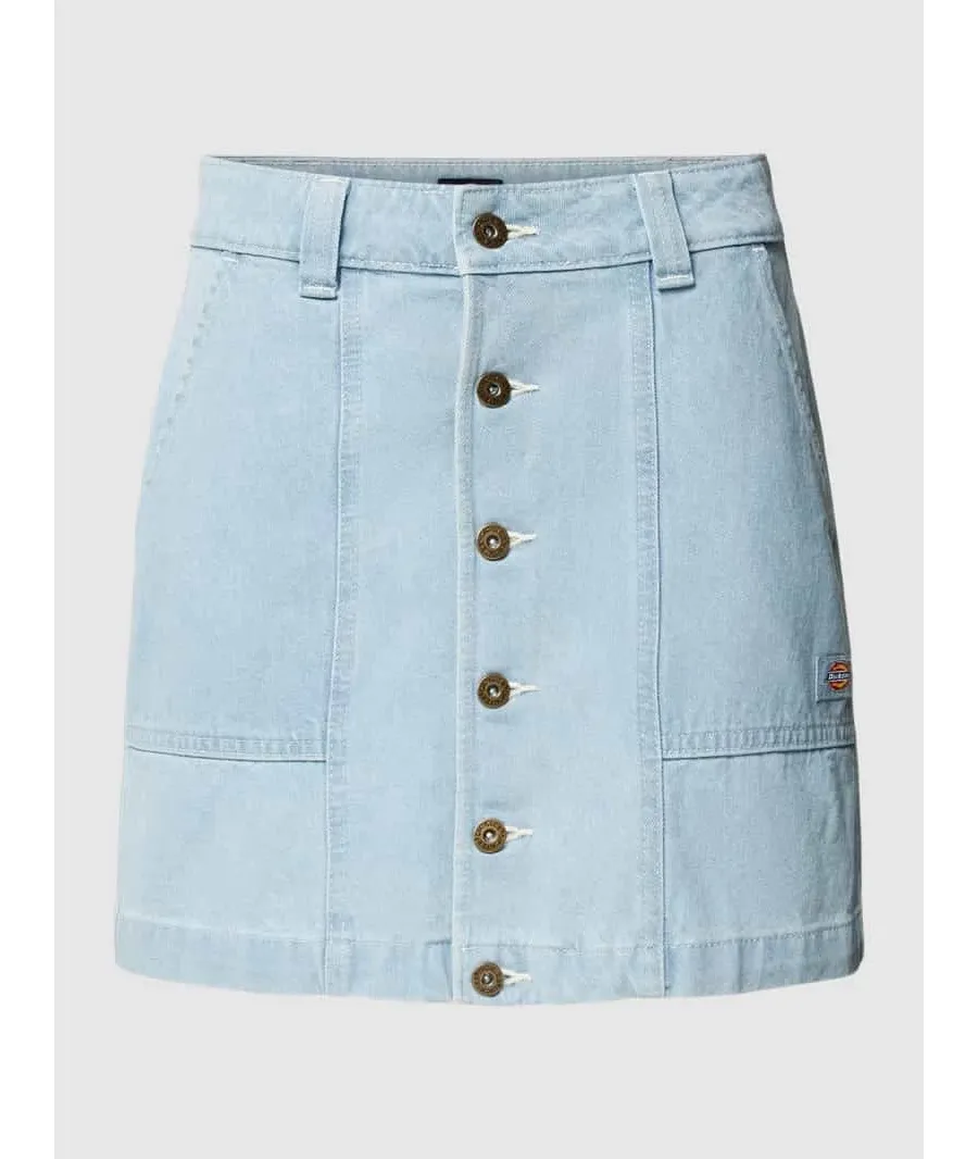 obrazek 1 Spódnica jeansowa z nakładanymi kieszeniami model ‘MADISON’